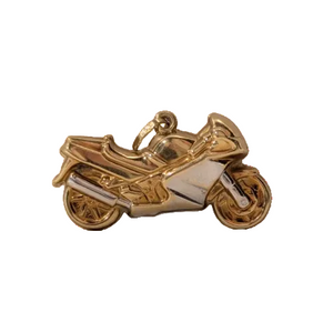 Pendentif Moto en Or Jaune 18k - 1.5 G
