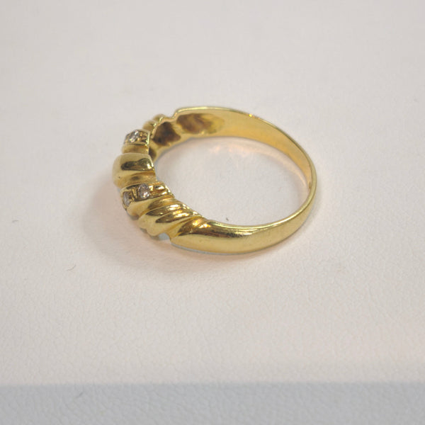 Bague croissant en or jaune 18 K - Taille 54 - 3.60 G