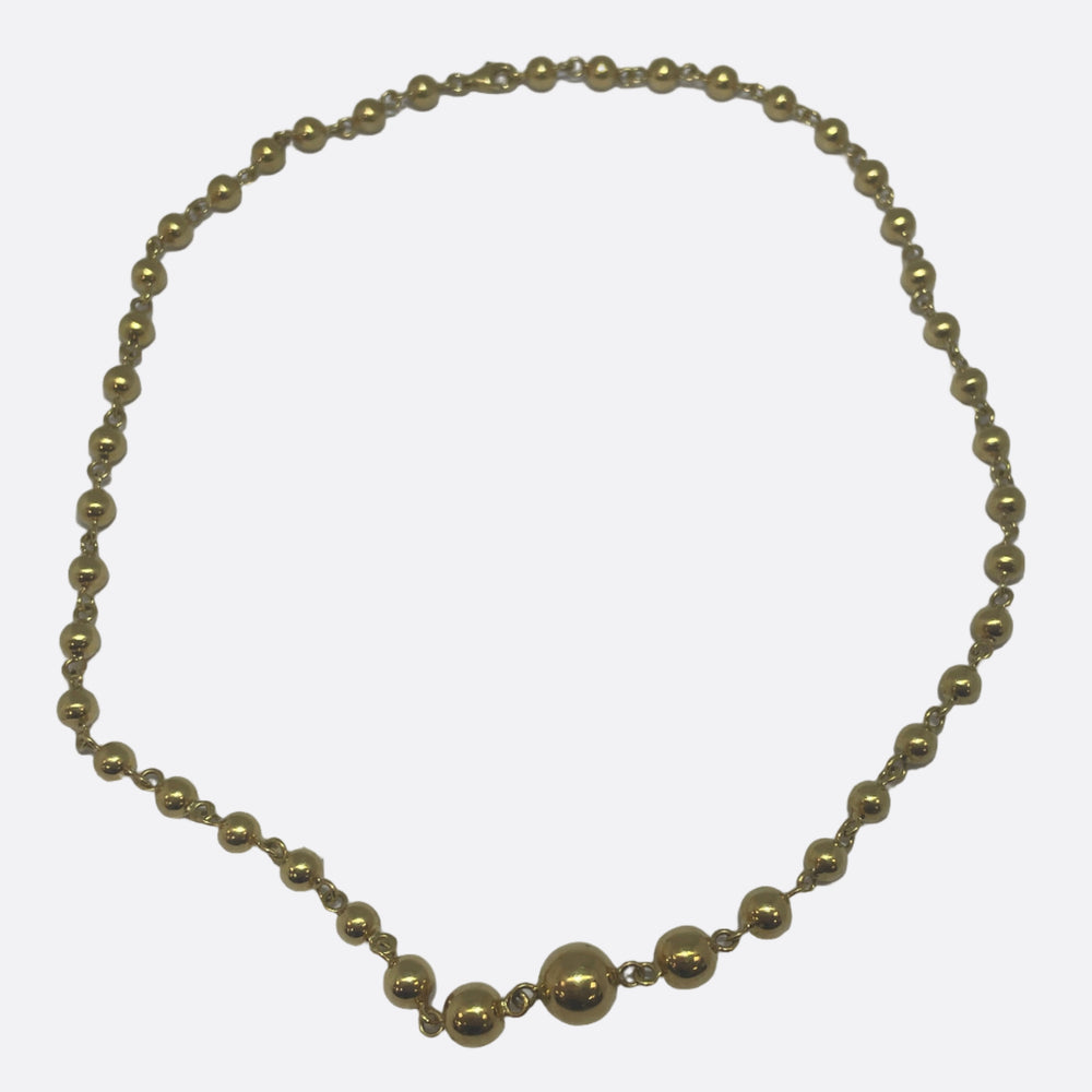 Collier Ras du Cou en Or Jaune 18K - 16.37g