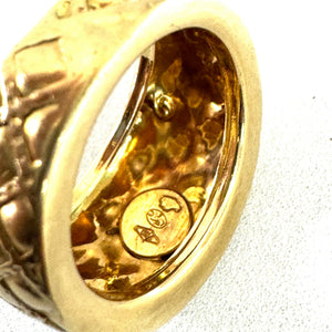 Bague en Or Jaune 18K - Taille 55 - 5.48g