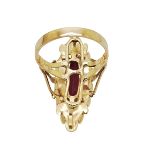 Bague Marquise Or Jaune 18K - 4.33 G