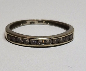 Alliance en or gris 18 carats Taille-48