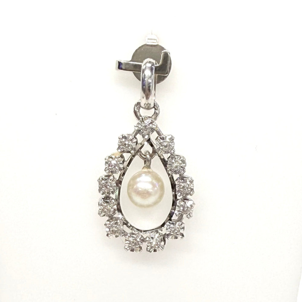 Pendentif Perle et Or Blanc 18K - 2.19G