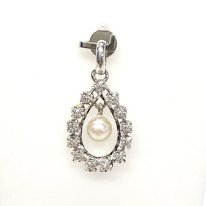 Pendentif Perle et Or Blanc 18K - 2.19G