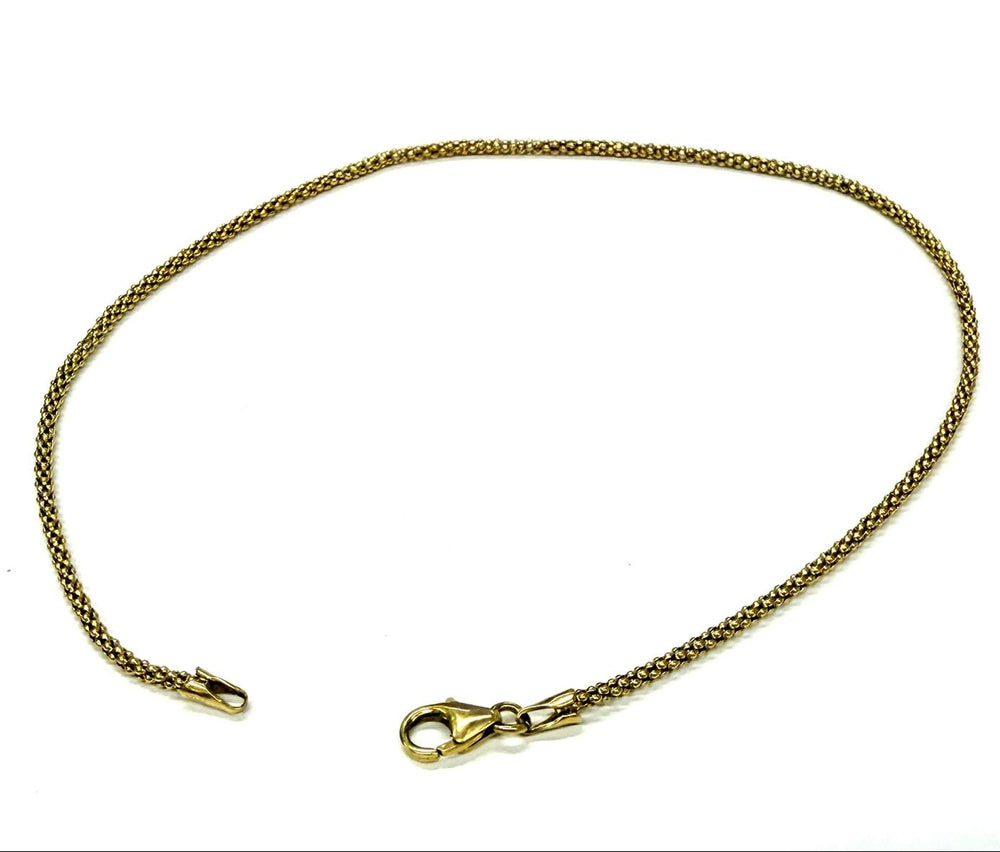 Bracelet chaîne de cheville en Or jaune 18K - 2.51g