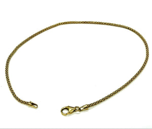 Bracelet chaîne de cheville en Or jaune 18K - 2.51g