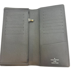 Portefeuille Louis Vuitton Brazza Gris/Noir en Très Bon Etat