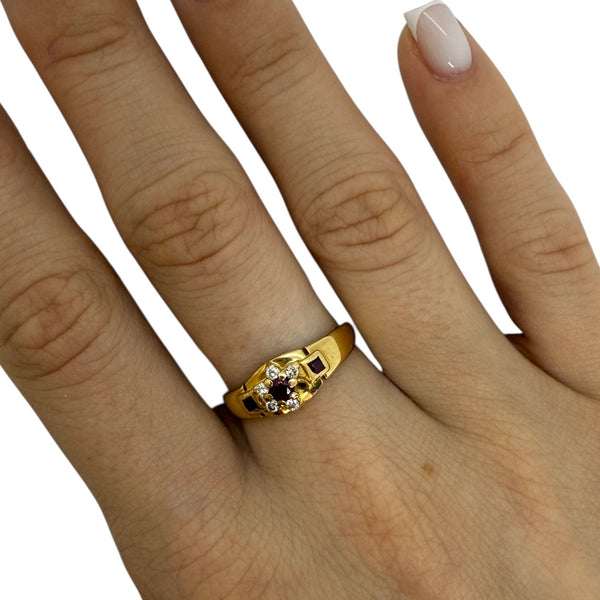 Bagues en Or Jaune 18K - Taille: 52