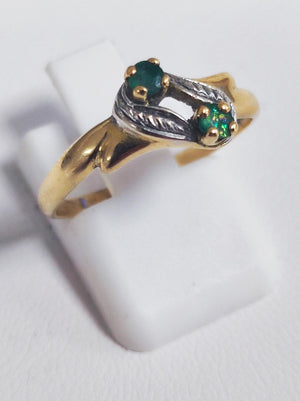 Bagues en Or Jaune 18K avec Oxyde de Zirconium
