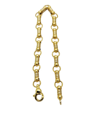 Bracelet en maille fantaisie en or jaune 18K - 12.85 Grs