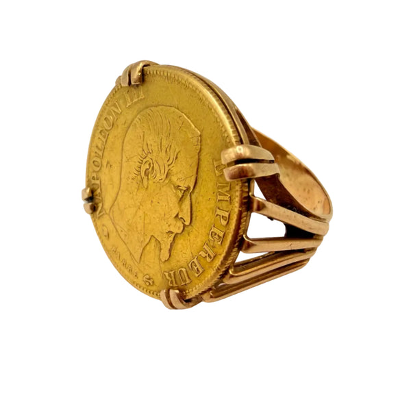 Bague en Or Jaune 18K - Taille 53 - 6.75G