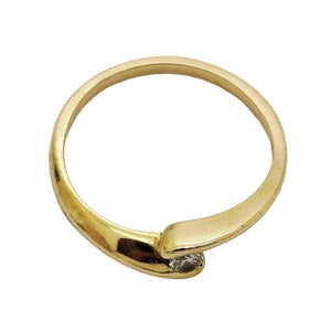 Bague Solitaire Or Jaune 18K avec Diamant