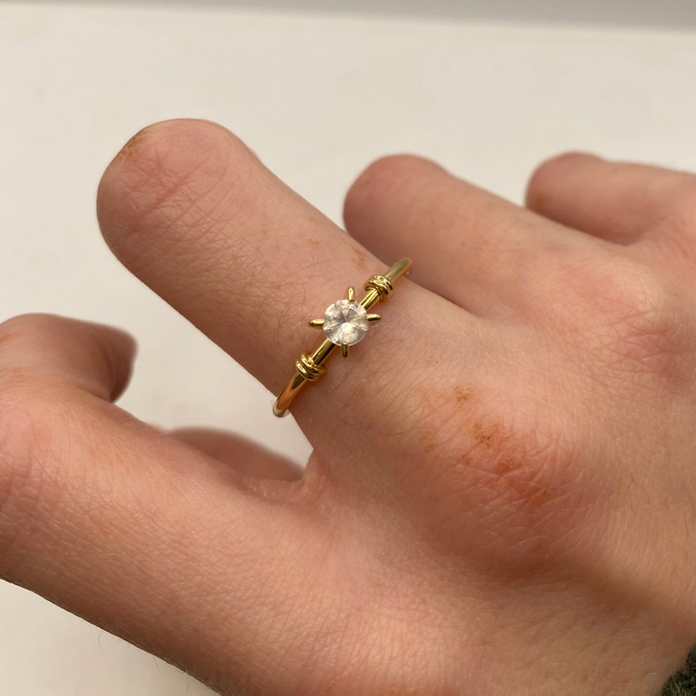 Solitaire en or jaune 18k - 2.03 G