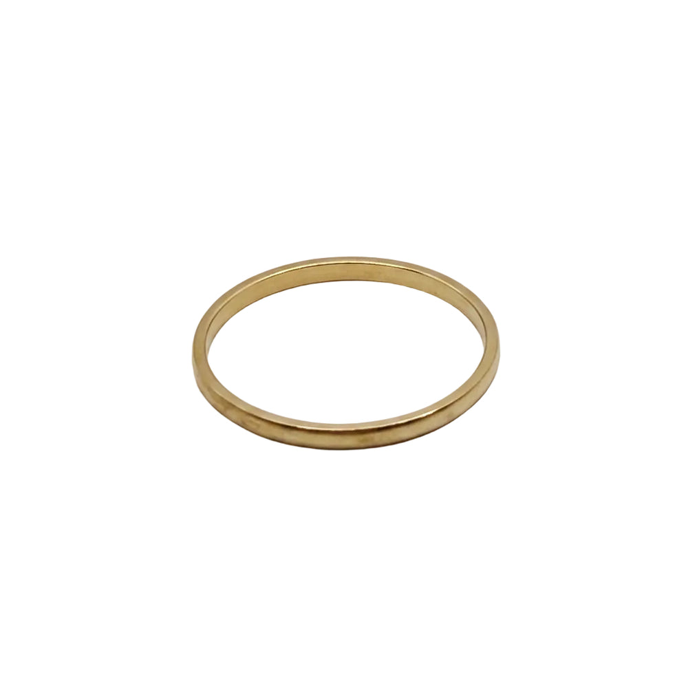Superbe Alliance en Or Jaune 18 K - Taille 54 - 1.12 G