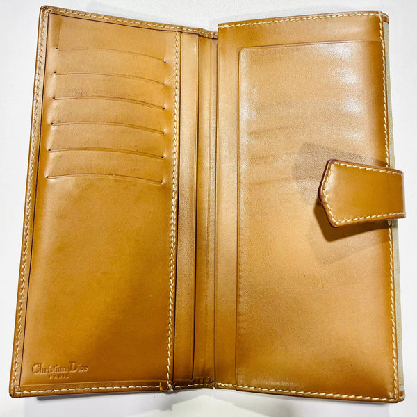 Portefeuille Christian Dior Beige & Marron