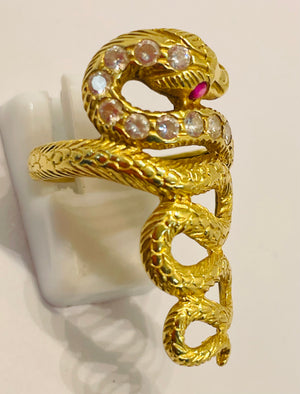 Bague en Or Jaune 18k - Taille 54