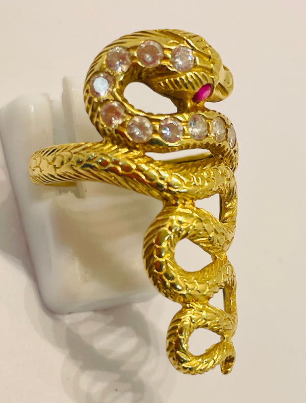 Bague en Or Jaune 18k - Taille 54