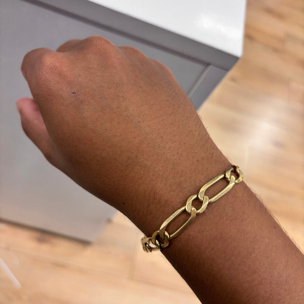Bracelet Gourmette Or Jaune 18K 21.83 Grs