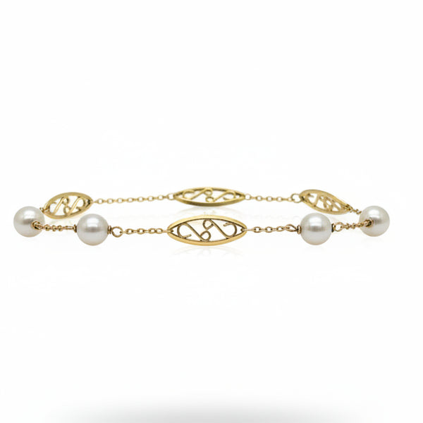 Bracelet Maille Filigrane Or Jaune 18K - 3G