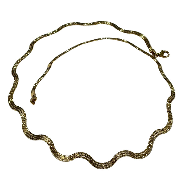 Collier Ras du Cou en Or Jaune 18K