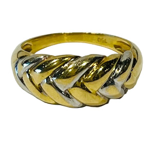 Superbe Bague Tressée 18 K - Taille 54 - 3.52 G