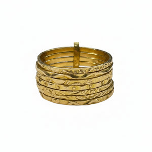 Bague Semainier en Or Jaune 18k