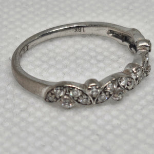 Bagues Or Gris avec 23 Diamants Taille - 50