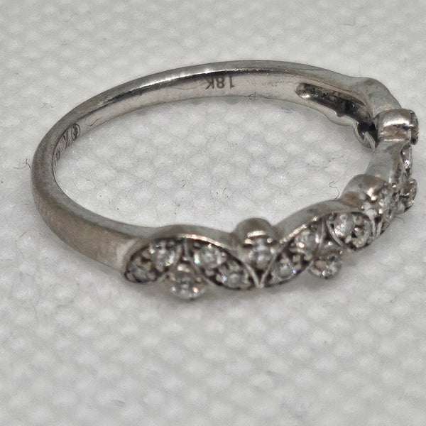 Bagues Or Gris avec 23 Diamants Taille - 50