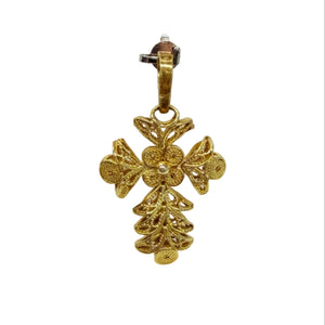 Pendentif Croix en Or jaune 18 K