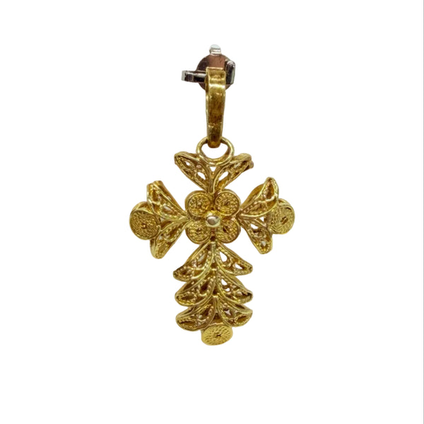 Pendentif Croix en Or jaune 18 K