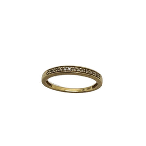 Bague Demi-Tour Or Jaune 18K - 2 G - T 53