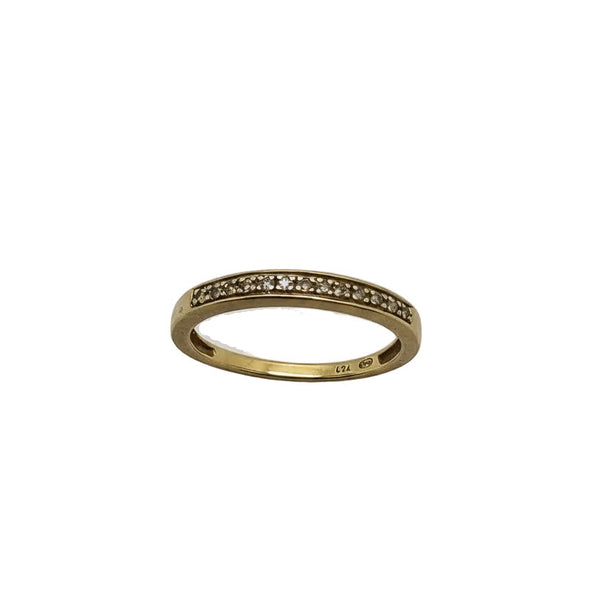 Bague Demi-Tour Or Jaune 18K - 2 G - T 53