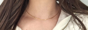 Collier Princesse en Or Jaune 18K Anneau Ressort
