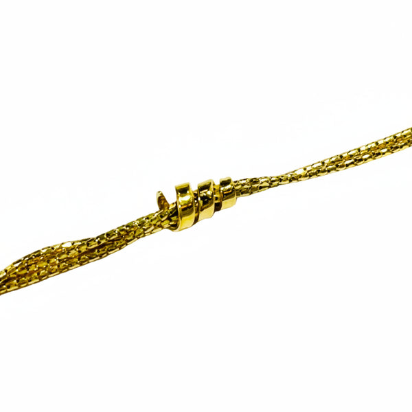 Collier Princesse en Or Jaune 18k avec Perles de Tahiti