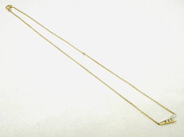 Collier Princesse en Or Blanc 18 Carats avec Diamants
