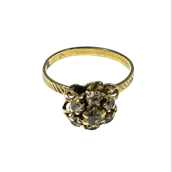 Bague en Or Jaune avec Oxyde de Zirconium