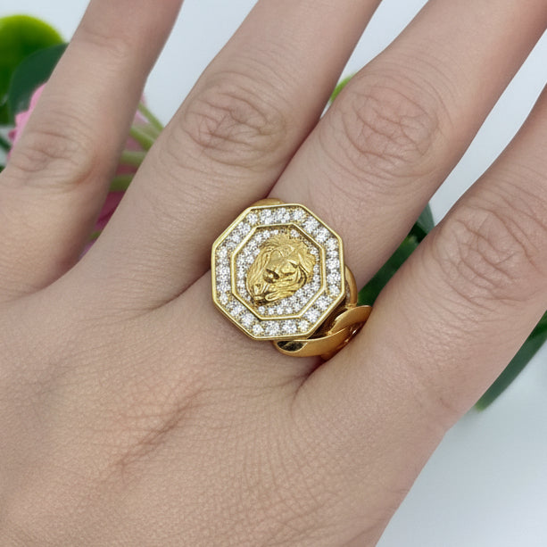 Chevalière en or jaune 18k - 8.20 G - Taille : 60