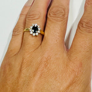 Bague Marguerite Or Jaune 18 K - Taille 59 - 2.40 G
