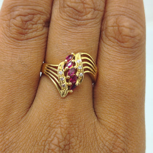 Bague en Or Jaune 18K - Taille 53