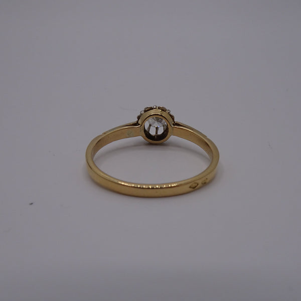 Bague en Or Jaune 18K - Taille 57