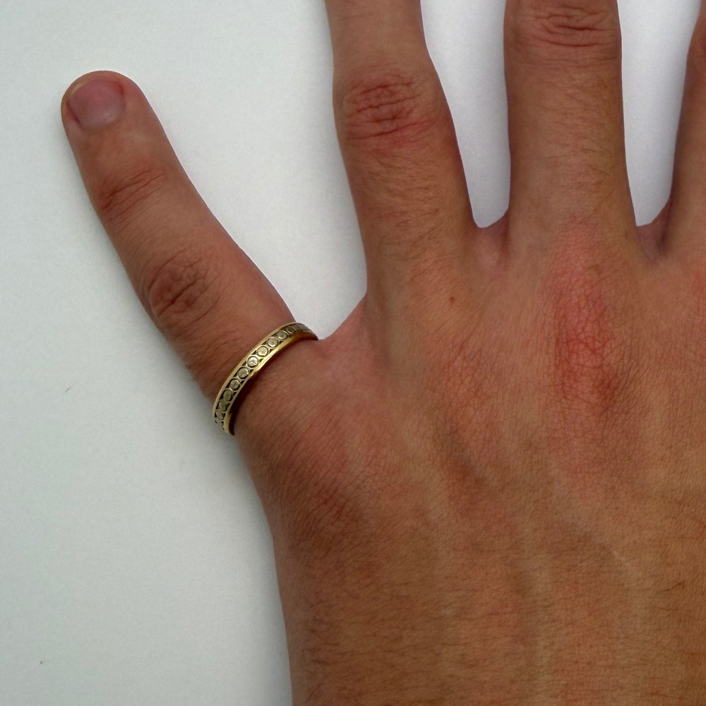 Bague en Or Jaune 18K - Taille 53