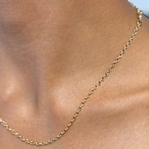 Collier Princesse Maille Jaseron Or 18K - 2.69Grs