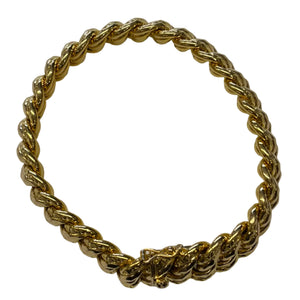 Bracelet en Or Jaune Maille Américaine 18K