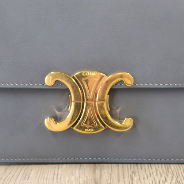 Sac à main Celine Triomphe Teen en Cuir de Veau