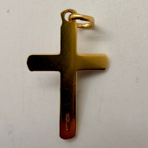 Pendentif Croix en Or Jaune 18K - 3.57g