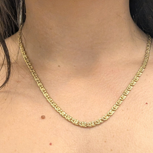 Collier maille marine en or jaune 18 carats – 52 cm