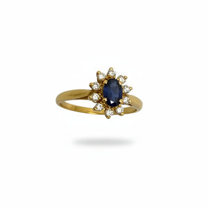 Bague Marguerite Or Jaune 18K - 2.75 G - T 54