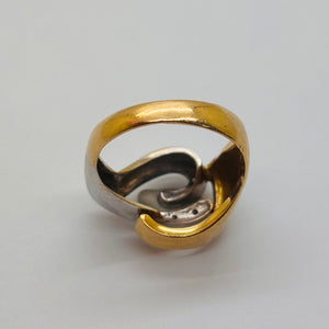 Bague en or 18K avec diamants Taille-52