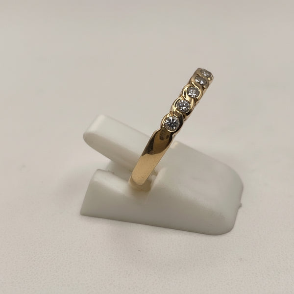 Jolie Bague en Or Jaune 18K - T53