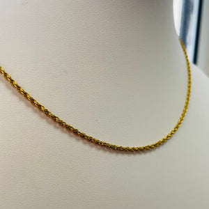Collier Princesse en Or Jaune 18K- 48 cm